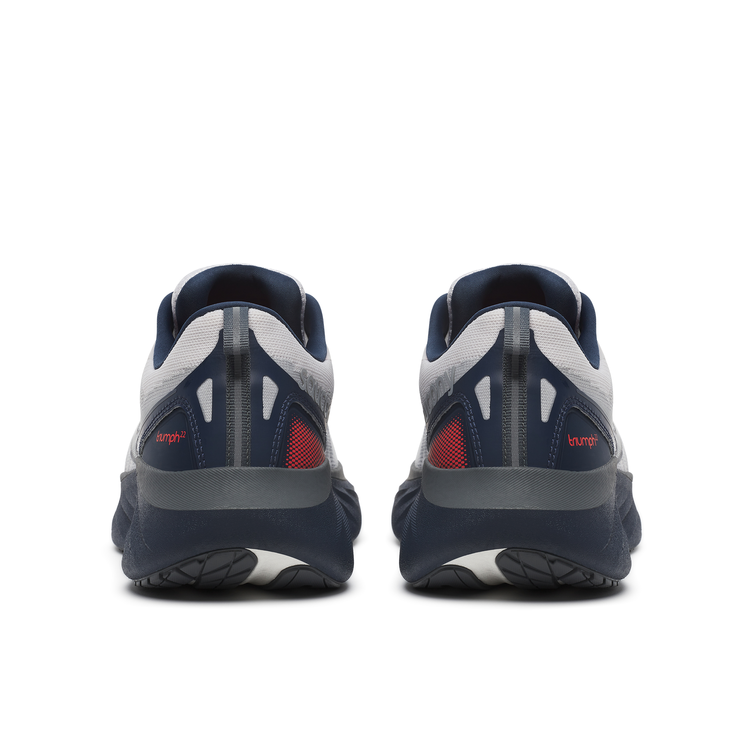 NEW SAUCONY men\'s triump 22 running shoes in navy/gum Saucony Men main image 3