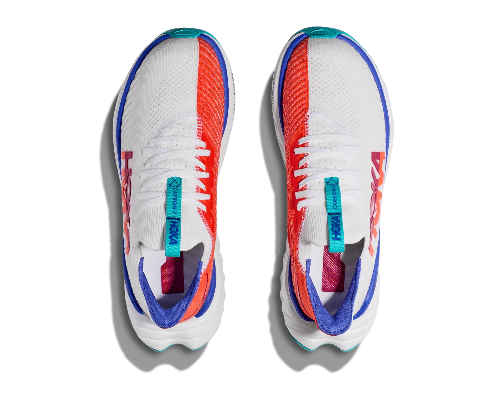 HOKA Men's CARBON X 3 WHITE / FLAME HOKA Men's CARBON X 3 WHITE / FLAME